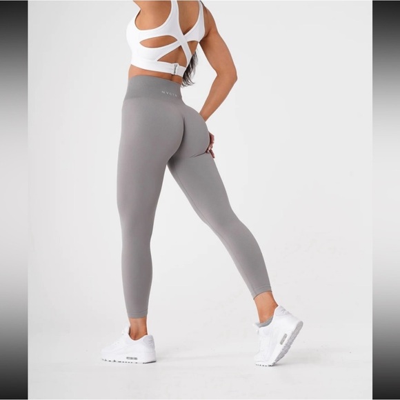 NVGTN Pants - New NVGTN Light Grey Solid Seamless Leggings Size XS